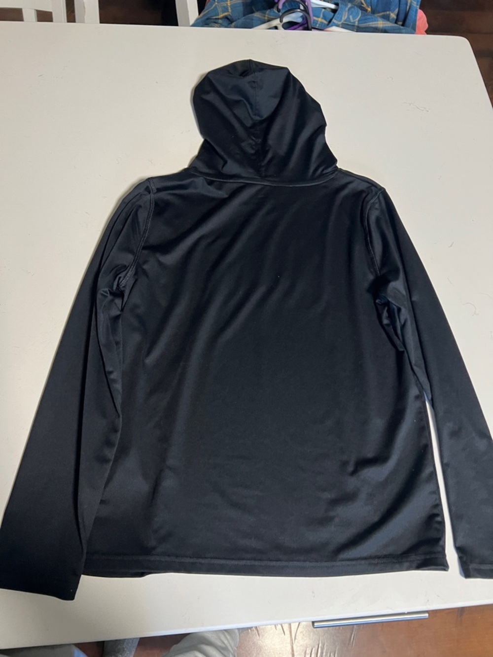 Under Armour Black Hooded Logo Long Sleeve Pullover - Picture 3 of 3